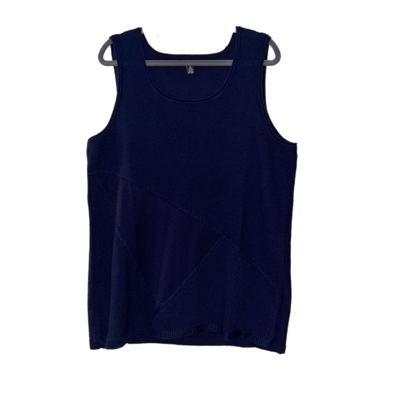 Nina Leonard Tops - Nina Leonard Deep Blue Tank Top NWOT